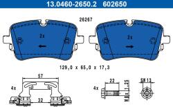ATE Sada brzdových platničiek kotúčovej brzdy ATE 13.0460-2650.2 (13.0460-2650.2)