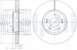 DELPHI Tarcza Ham. Hyundai Santa Fe 06- (bg9056c)