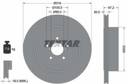 TEXTAR Brzdový kotúč TEXTAR 92173703 (92173703)