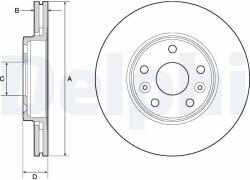 DELPHI Tarcza Ham. Renault Megane Ii 05- (bg4667c)