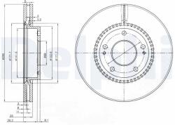 DELPHI Tarcza Ham. Hyundai I30 07- Przod (bg3861c)