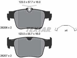 TEXTAR Sada brzdových platničiek kotúčovej brzdy TEXTAR 2620601 (2620601)