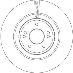TRW Brzdový kotúč TRW DF6572 (DF6572)