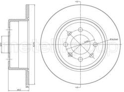 METELLI Brzdový kotúč METELLI 23-0606C (23-0606C)