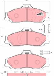 TRW Sada brzdových platničiek kotúčovej brzdy TRW GDB3353 (GDB3353)