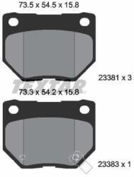 TEXTAR Sada brzdových platničiek kotúčovej brzdy TEXTAR 2338102 (2338102)
