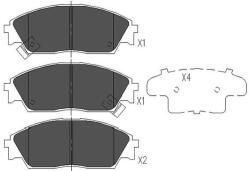 KAVO PARTS Sada brzdových platničiek kotúčovej brzdy KAVO PARTS KBP-2022 (KBP-2022)