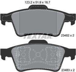 TEXTAR Sada brzdových platničiek kotúčovej brzdy TEXTAR 2348202 (2348202)