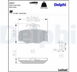DELPHI Klocki Ham. Tyl (lp617)