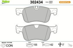 VALEO Sada brzdových platničiek kotúčovej brzdy VALEO 302434 (302434)
