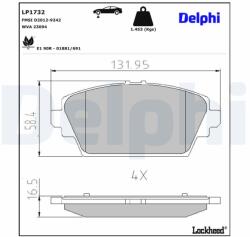 DELPHI Klocki Ham. Nissan Almera (lp1732)