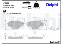 DELPHI Klocki Ham. Tyl Tarcza 290mm (lp2509)