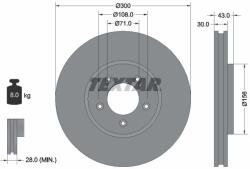 TEXTAR Brzdový kotúč TEXTAR 92099003 (92099003)