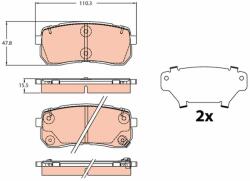 TRW Sada brzdových platničiek kotúčovej brzdy TRW GDB2112 (GDB2112)