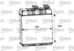 VALEO Výmenník tepla vnútorného kúrenia VALEO 812222 (812222)