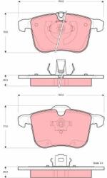 TRW Sada brzdových platničiek kotúčovej brzdy TRW GDB1567 (GDB1567)