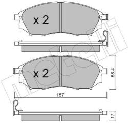 METELLI Sada brzdových platničiek kotúčovej brzdy METELLI 22-0819-0 (22-0819-0)