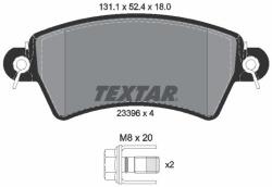 TEXTAR Sada brzdových platničiek kotúčovej brzdy TEXTAR 2339602 (2339602)