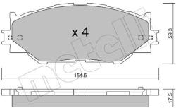 METELLI Sada brzdových platničiek kotúčovej brzdy METELLI 22-0760-0 (22-0760-0)