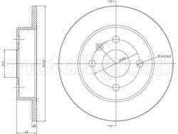 METELLI Brzdový kotúč METELLI 23-0488C (23-0488C)