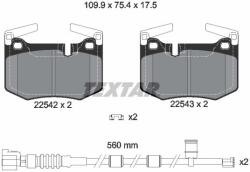 TEXTAR Sada brzdových platničiek kotúčovej brzdy TEXTAR 2254201 (2254201)