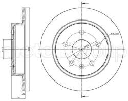 METELLI Brzdový kotúč METELLI 23-1008C (23-1008C)