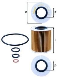 KNECHT Olejový filter KNECHT OX 166/1D (OX 166/1D)