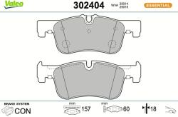 VALEO Sada brzdových platničiek kotúčovej brzdy VALEO 302404 (302404)