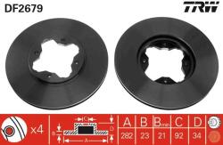 TRW Brzdový kotúč TRW DF2679 (DF2679)