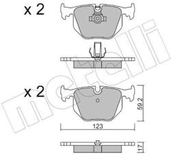 METELLI Sada brzdových platničiek kotúčovej brzdy METELLI 22-0560-0 (22-0560-0)