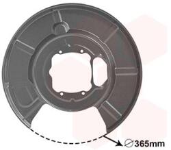 VAN WEZEL Ochranný plech proti rozstreku, Brzdový kotúč VAN WEZEL 0655373 (0655373)