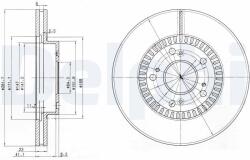 DELPHI Tarcza Ham. Honda Cr-v Ii (bg3720)