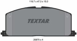 TEXTAR Sada brzdových platničiek kotúčovej brzdy TEXTAR 2087001 (2087001)