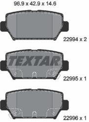 TEXTAR Sada brzdových platničiek kotúčovej brzdy TEXTAR 2299401 (2299401)