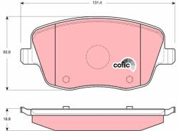 TRW Sada brzdových platničiek kotúčovej brzdy TRW GDB1414 (GDB1414)