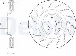 DELPHI Brzdový kotúč DELPHI BG9222C (BG9222C)