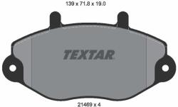 TEXTAR Sada brzdových platničiek kotúčovej brzdy TEXTAR 2146901 (2146901)