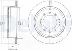 DELPHI Brzdový kotúč DELPHI BG4275 (BG4275)