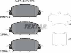 TEXTAR Sada brzdových platničiek kotúčovej brzdy TEXTAR 2279701 (2279701)