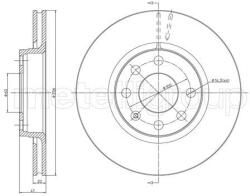 METELLI Brzdový kotúč METELLI 23-0284 (23-0284)