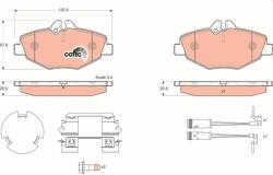 TRW Sada brzdových platničiek kotúčovej brzdy TRW GDB1542 (GDB1542)