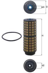MAHLE Palivový filter MAHLE KX 564D (KX 564D)