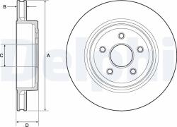 DELPHI Tarcza Ham. Tyl Jeep (bg9170c)