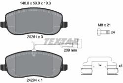 TEXTAR Sada brzdových platničiek kotúčovej brzdy TEXTAR 2429401 (2429401)