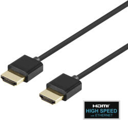 Deltaco 100017 HDMI kábel 1 M HDMI A-típus (Standard) Fekete (R00100017)