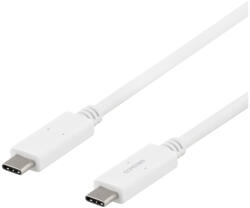 Deltaco USBC-1502M USB kábel USB 3.2 Gen 1 (3.1 Gen 1) 1 M Fehér (USBC-1502M)