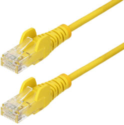 StarTech N6PAT250CMYLS hálózati kábel Sárga 2, 5 M Cat6 U/UTP (UTP) (N6PAT250CMYLS)