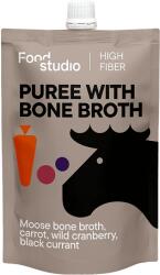 Food Studio püré jávorszarvas csontlével, vad tőzegáfonyával, fekete ribizlivel és sárgarépával kutyáknak (15 tasak | 15 x 150 ml) 2.25l
