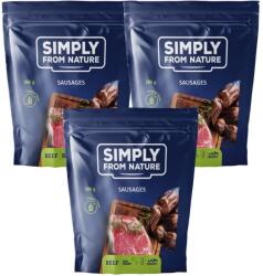 Simply from Nature Recompense carnaciori pentru caini, cu vita 3 x 300 g