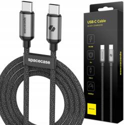 Spacecase USB-C kábel 2M 60W, grafit, adatátvitel 480 Mbps